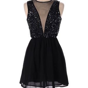 Size 8 Black Cocktail dress with sequins